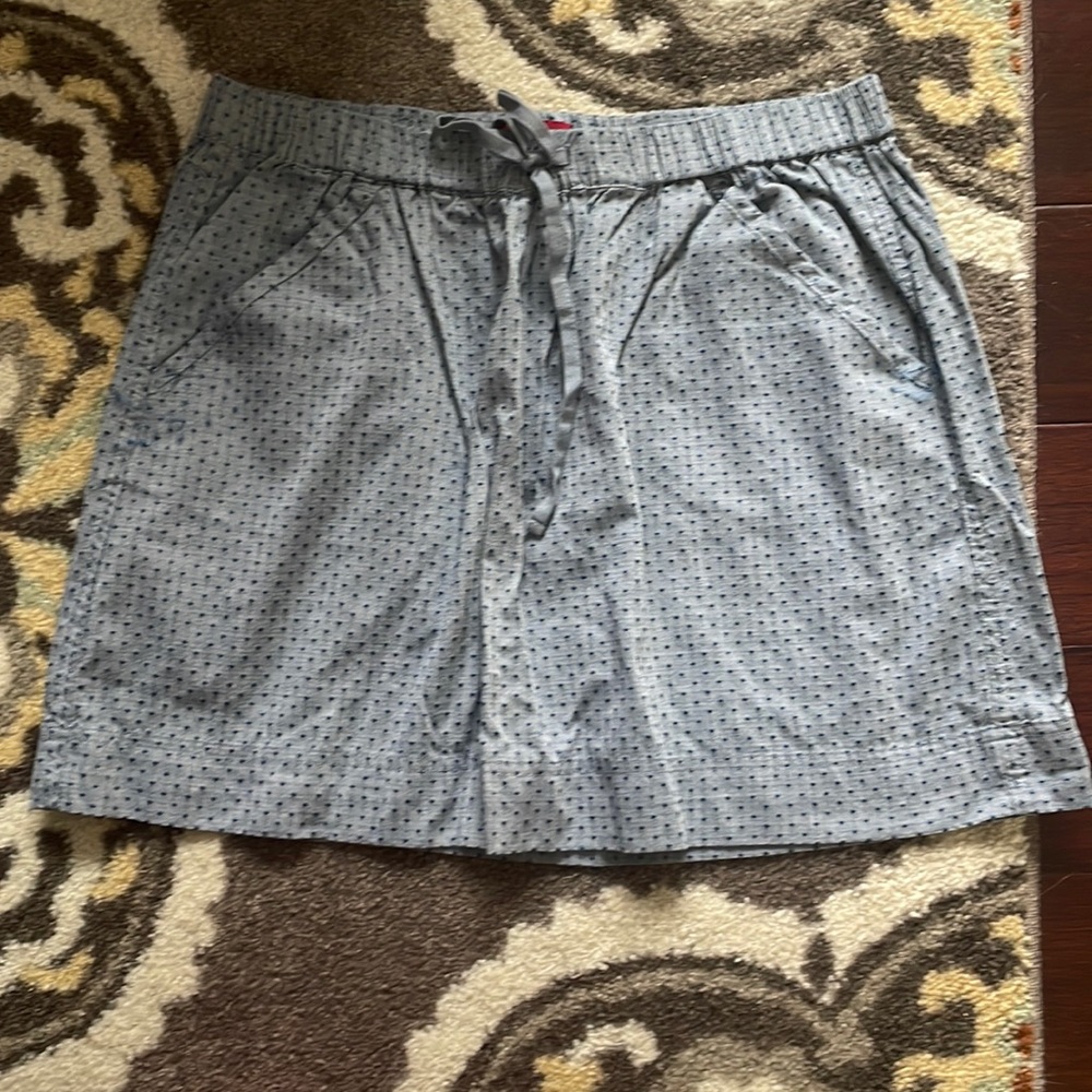 Denim and Dotted Skirt